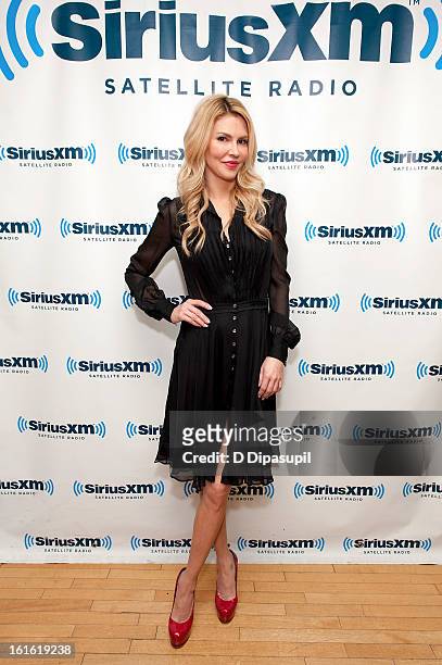 Personality Brandi Glanville visits SiriusXM Studios on February 13, 2013 in New York City.