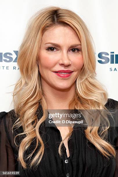 Personality Brandi Glanville visits SiriusXM Studios on February 13, 2013 in New York City.