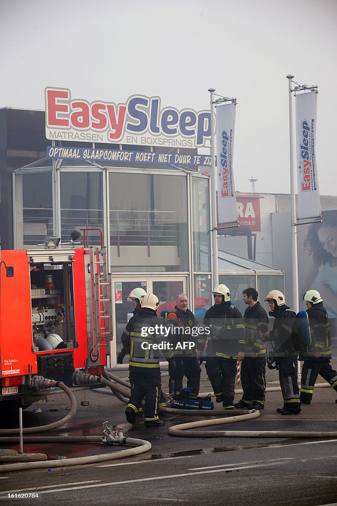 BELGIUM-ACCIDENT-FIRE-INDUSTRY