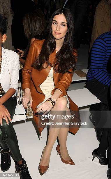 Actress Paz Vega front row during the Michael Kors Fall 2013 Mercedes-Benz Fashion Show at The Theater at Lincoln Center on February 13, 2013 in New...