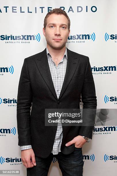 Jai Courtney visits SiriusXM Studios on February 13, 2013 in New York City.