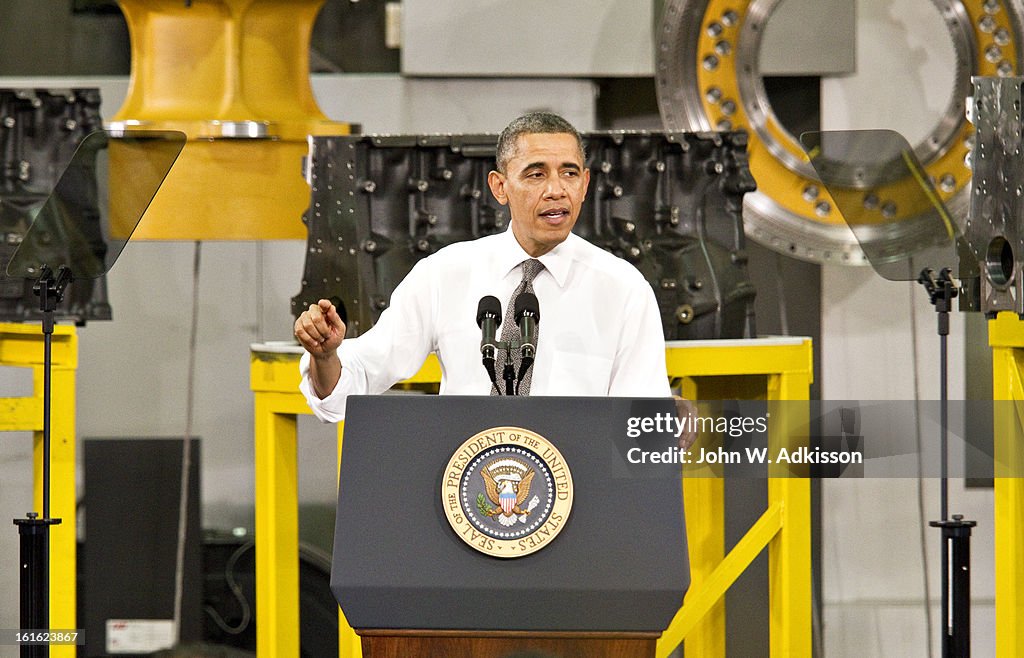 President Obama Speaks On The Economy At A North Carolina Manufacturing Plant