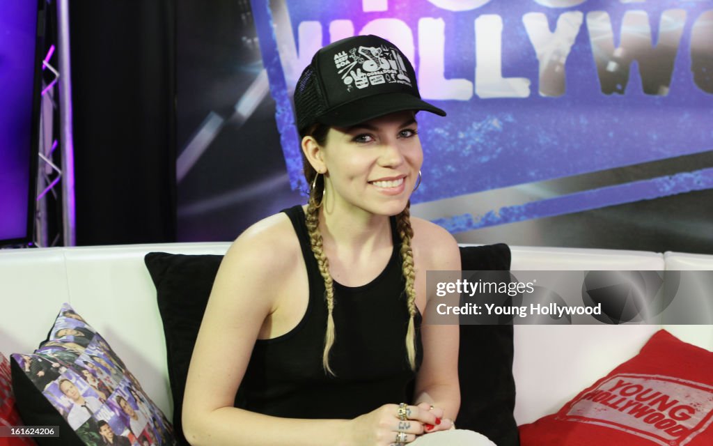 Skylar Grey Visits the Young Hollywood Studio