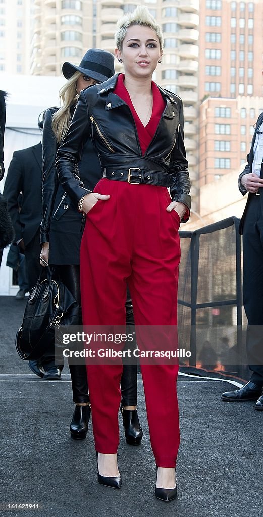 Celebrity Sightings - Fall 2013 Mercedes-Benz Fashion Week - February 13, 2013