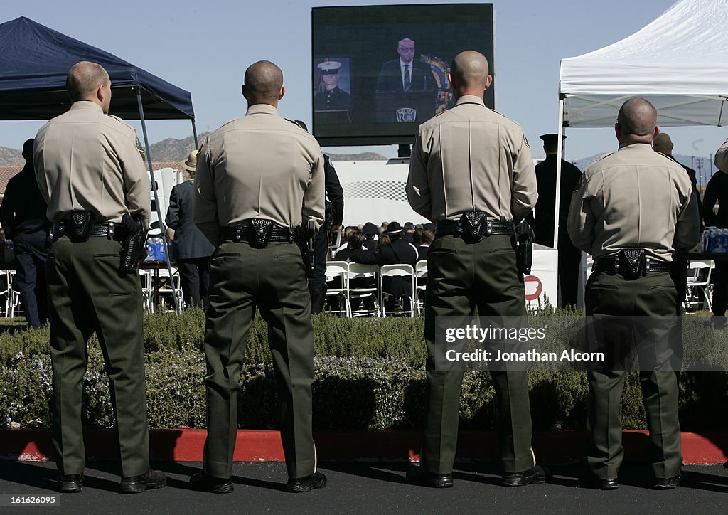 Funeral Held For Riverside Police Officer Killed By Chris Dorner