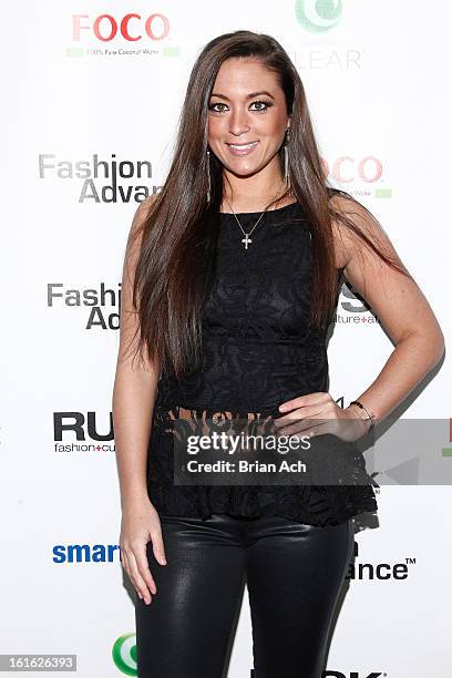 Personality Sammi "Sweetheart" Giancola attends Nolcha Fashion Week New York 2013 presented by RUSK at Pier 59 Studios on February 13, 2013 in New...