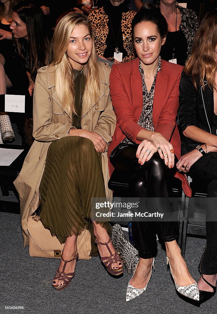 Rachel Zoe - Front Row & Backstage - Fall 2013 Mercedes-Benz Fashion Week