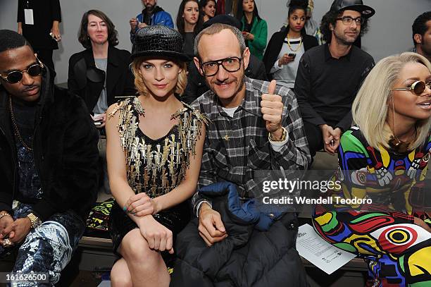 Leigh Lezark and and Terry Richardson attends Jeremy Scott during Fall 2013 MADE Fashion Week at Milk Studios on February 13, 2013 in New York City.