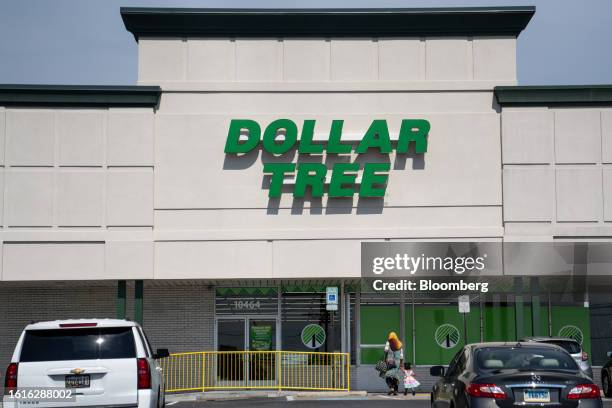 Dollar Tree store in Beltsville, Maryland, US, on Monday, Aug. 21, 2023. Dollar Tree Inc. Is expected to release earnings figures on August 24....