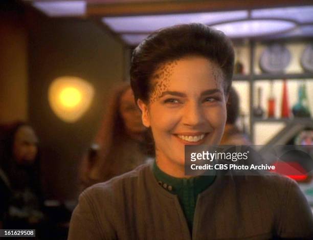 Terry Farrell as Jadzia Dax in the STAR TREK: DEEP SPACE NINE episode, "One Little Ship." Season 6, episode 14. Original air date, February 14, 1998....