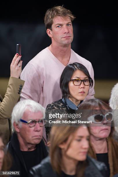 Actor Charlie O'Connell attends Philosophy By Natalie Ratabesi during fall 2013 Mercedes-Benz Fashion Week on February 13, 2013 in New York City.