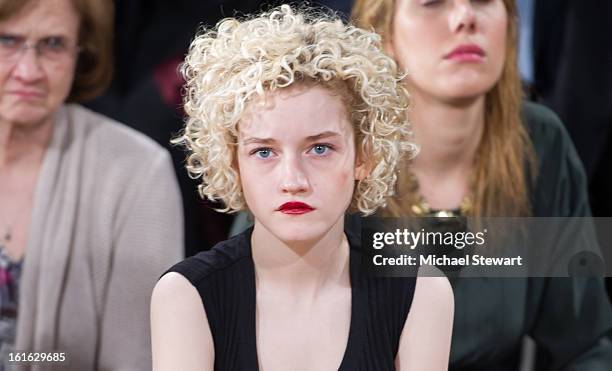 Actress Julia Garner attends Philosophy By Natalie Ratabesi during fall 2013 Mercedes-Benz Fashion Week on February 13, 2013 in New York City.