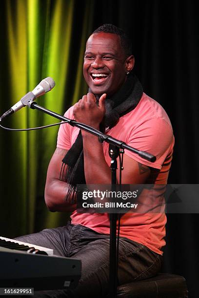 Brian McKnight performs at WDAS iHeartRadio Performance Theater February 13, 2013 in Bala Cynwyd, Pennsylvania.