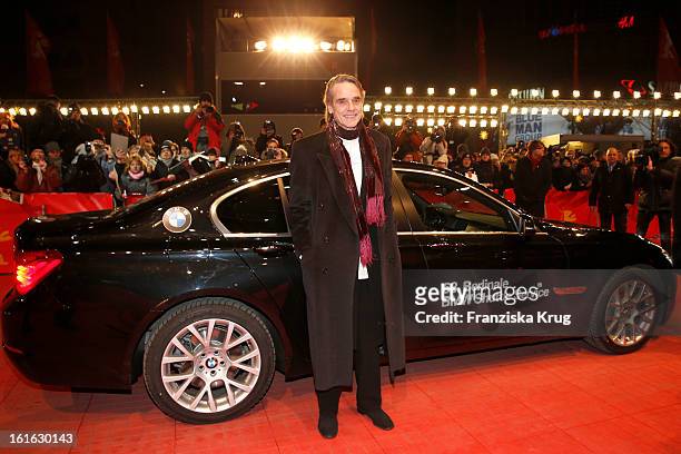 Jeremy Irons attends the 'Night Train To Lisbon' Premiere - BMW at the 63rd Berlinale International Film Festival at Berlinale Palast on February 13,...