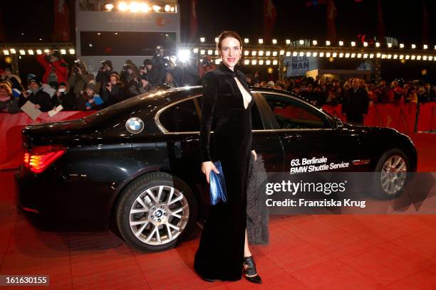 Julia Malik attends the 'Night Train To Lisbon' Premiere - BMW at the 63rd Berlinale International Film Festival at Berlinale Palast on February 13,...