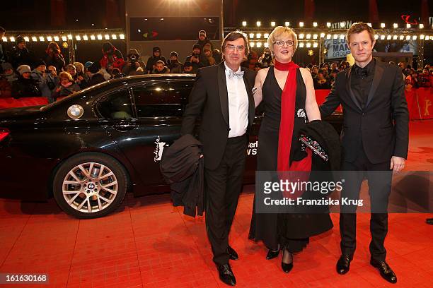 Gunther Russ and guests attend the 'Night Train To Lisbon' Premiere - BMW at the 63rd Berlinale International Film Festival at Berlinale Palast on...