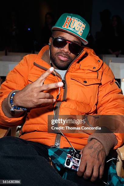 Jermaine Dupri attends Boy Meets Girl by Stacy Igel the "Invasion Collections" Fashion Show at STYLE360 presented by Conair Fashion Pavilion on...