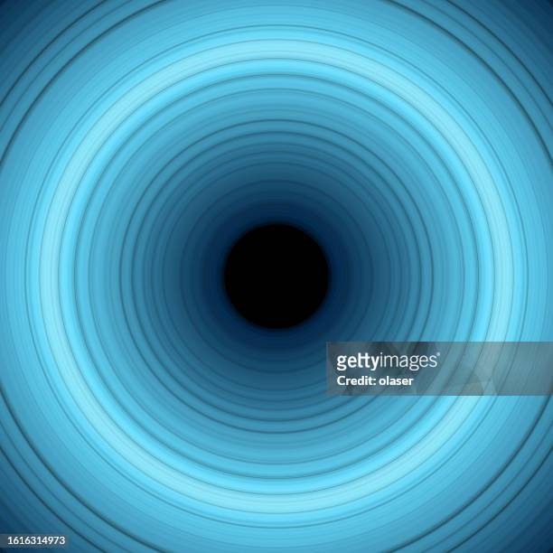 light blue and turquoise straight cave like tunnel leading into darkness. 3d vector - bright future stock illustrations