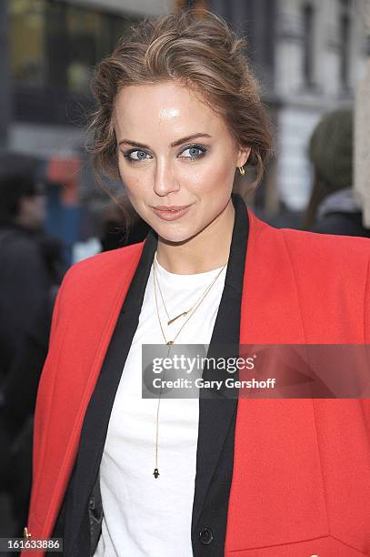 Fashion blogger Kelly Framel attends Marchesa during Fall 2013 Mercedes-Benz Fashion Week at New York Public Library - Celeste Bartos on February 13,...