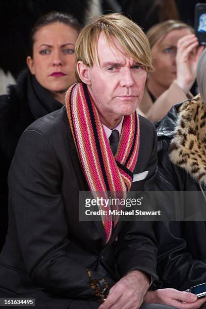 Neiman Marcus Fashion Director Ken Downing attends Philosophy By Natalie Ratabesi during fall 2013 Mercedes-Benz Fashion Week on February 13, 2013 in...