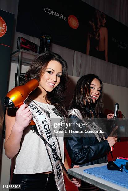 Miss New York USA Joanne Nosuchinsky Miss New York Teen USA Nikki Orlando attend Boy Meets Girl by Stacy Igel the "Invasion Collections" Fashion Show...