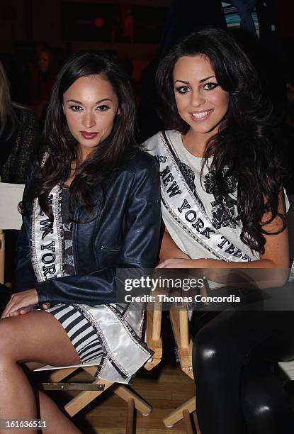 Miss New York USA Joanne Nosuchinsky Miss New York Teen USA Nikki Orlando attend Boy Meets Girl by Stacy Igel the "Invasion Collections" Fashion Show...