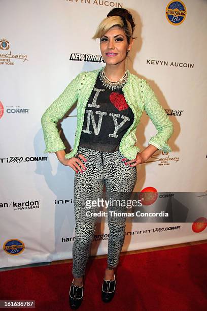 Sharie Manon attends Boy Meets Girl by Stacy Igel the "Invasion Collections" Fashion Show at STYLE360 presented by Conair Fashion Pavilion on...
