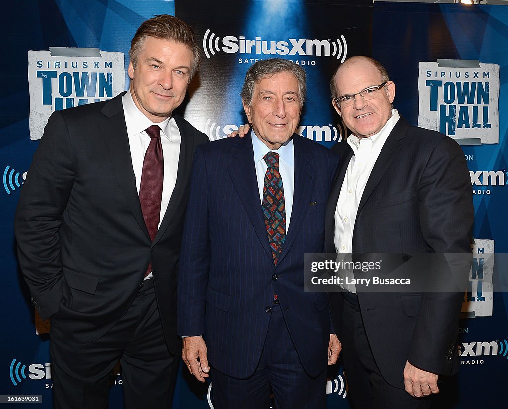 SiriusXM's Town Hall With Tony Bennett" And Moderator Alec Baldwin At The SiriusXM Studios