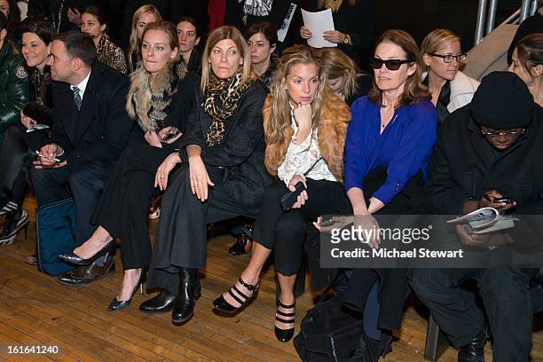 Vogue Fashion Market/Accessories Director Virginia Smith and Teen Vogue editor in chief Amy Astley attend Philosophy By Natalie Ratabesi during fall...