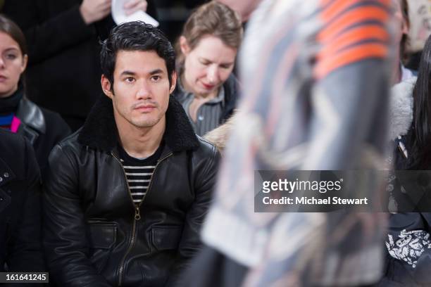 Designer Joseph Altuzarra attends Philosophy By Natalie Ratabesi during fall 2013 Mercedes-Benz Fashion Week on February 13, 2013 in New York City.