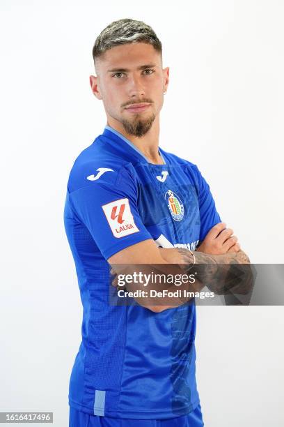 Getafe CF's Jose Angel Carmona during official photo session. July 18, 2023 at Coliseum Alfonso Perez in Getafe, Spain.