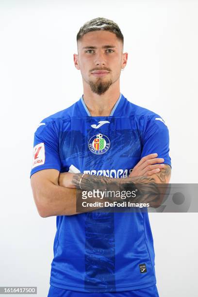 Getafe CF's Jose Angel Carmona during official photo session. July 18, 2023 at Coliseum Alfonso Perez in Getafe, Spain.