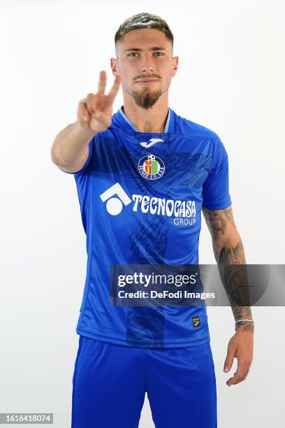 Getafe CF's Jose Angel Carmona during official photo session. July 18, 2023 at Coliseum Alfonso Perez in Getafe, Spain.