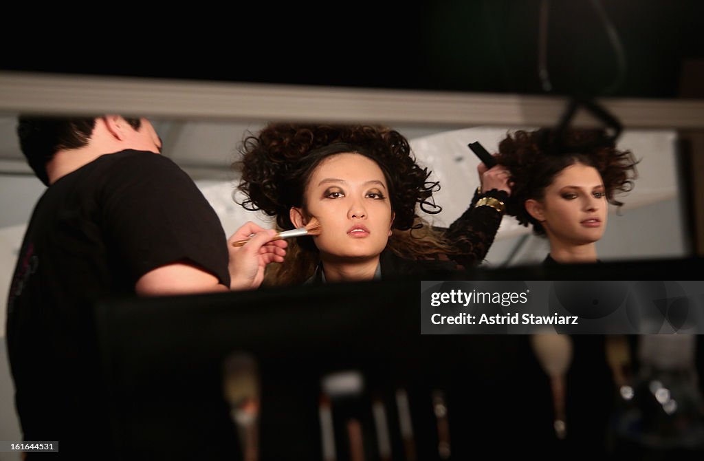 Zang Toi - Backstage - Fall 2013 Mercedes-Benz Fashion Week