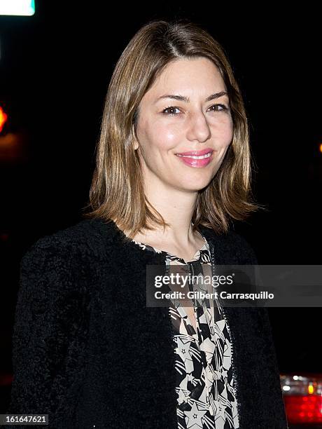 Director/producer/actress Sofia Carmina Coppola attends Fall 2013 Mercedes-Benz Fashion Show at The Theater at Lincoln Center on February 13, 2013 in...