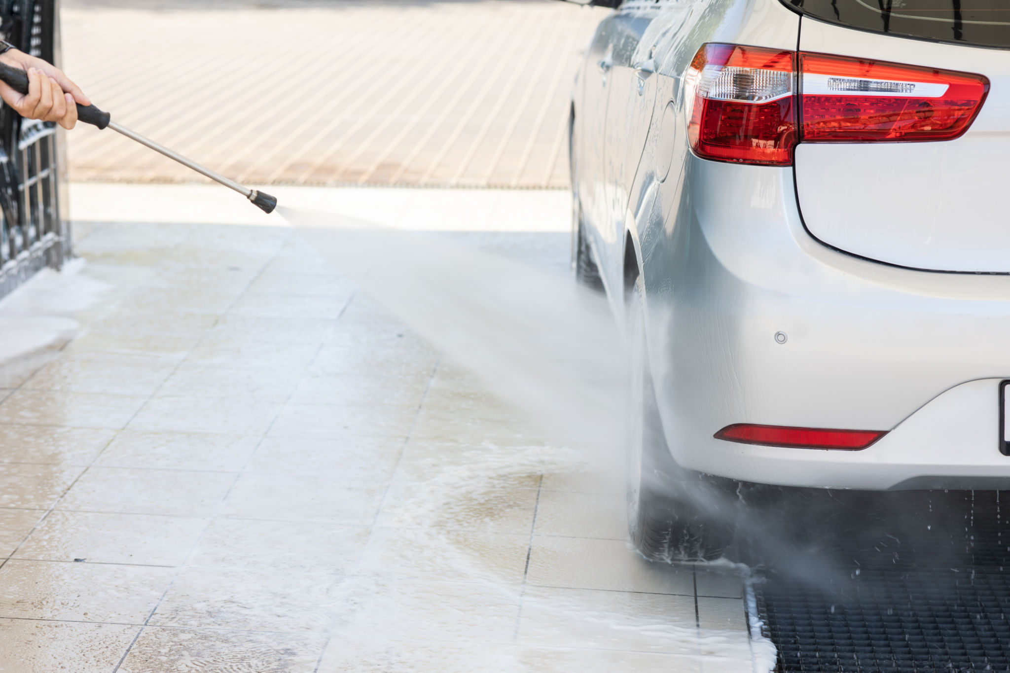 pressure washing surfaces