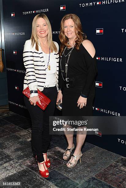 Maria Bell and Pam Bergman attend Tommy Hilfiger New West Coast Flagship Opening After Party at a Private Club on February 13, 2013 in West...