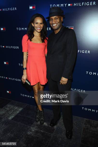 Model Amanda Lutrell and TV Personality Marcellas Reynolds attends Tommy Hilfiger New West Coast Flagship Opening After Party at a Private Club on...