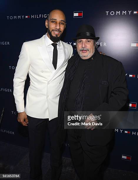 Music producer Swizz Beatz and music producer Robert King attend Tommy Hilfiger New West Coast Flagship Opening After Party at a Private Club on...