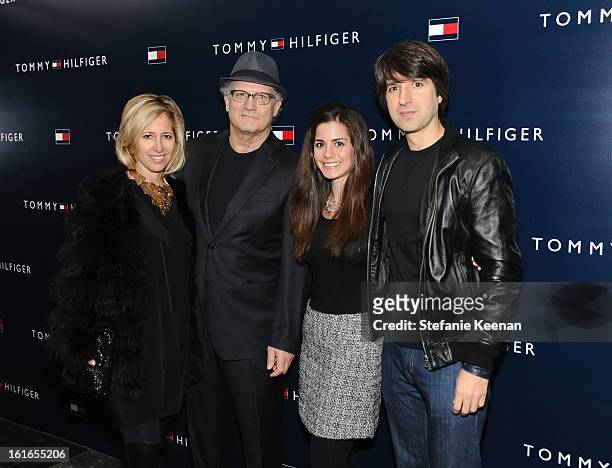 Kimberly Brooks, Albert Brooks, Rachael Beame, and Demetri Martin attend Tommy Hilfiger New West Coast Flagship Opening After Party at a Private Club...