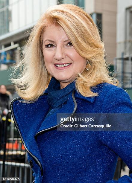 Arianna Huffington attends Fall 2013 Mercedes-Benz Fashion Show at The Theater at Lincoln Center on February 13, 2013 in New York City.