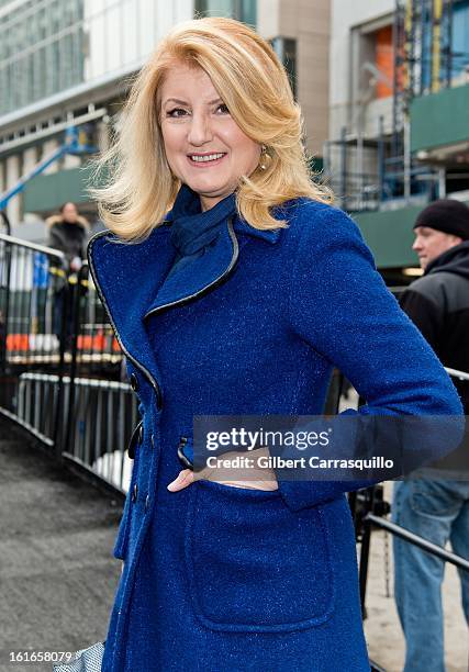 Arianna Huffington attends Fall 2013 Mercedes-Benz Fashion Show at The Theater at Lincoln Center on February 13, 2013 in New York City.