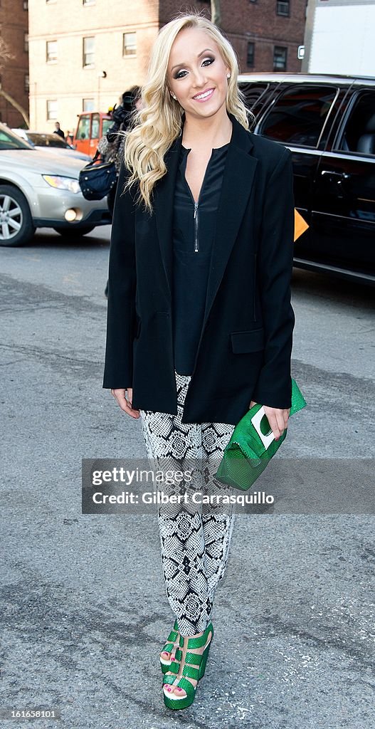 Celebrity Sightings - Fall 2013 Mercedes-Benz Fashion Week - February 13, 2013