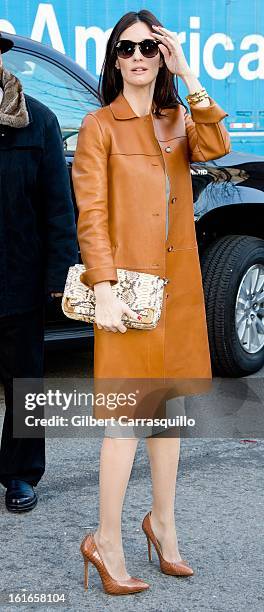 Paz Vega attends Fall 2013 Mercedes-Benz Fashion Show at The Theater at Lincoln Center on February 13, 2013 in New York City.