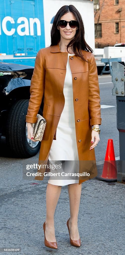 Celebrity Sightings - Fall 2013 Mercedes-Benz Fashion Week - February 13, 2013