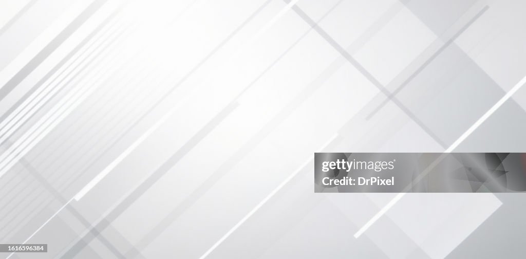 Grey White Abstract Geometric Background