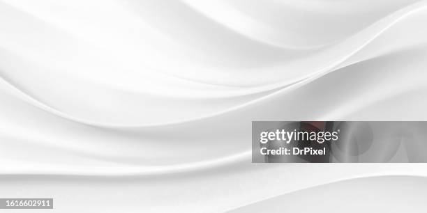 abstract white waves background - white silk stock pictures, royalty-free photos & images