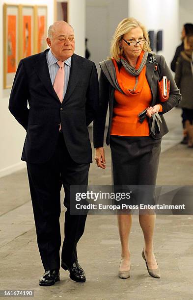 Juan Abello and Ana Gamazo attend International Contemporary Art Fair ARCO 2013 on February 13, 2013 in Madrid, Spain.