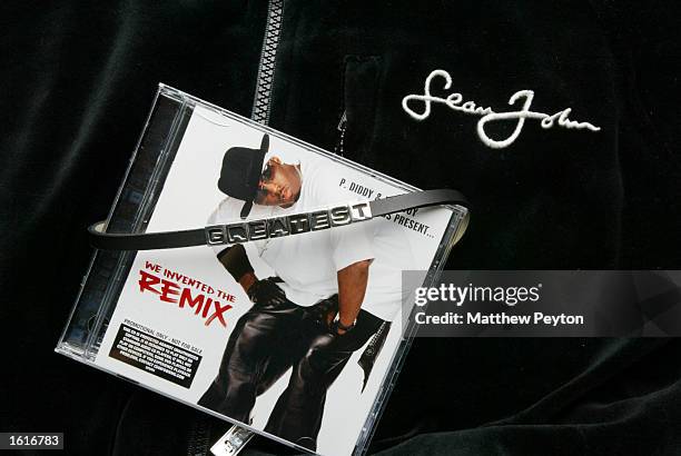 Contents of the $25,000 gift bag provided by rap mogul Sean "P. Diddy" Combs is shown August 27, 2002 in New York City. The baskets will be given to...
