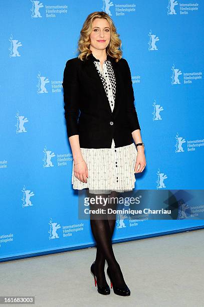 Greta Gerwig attends the 'Frances Ha' Photocall during the 63rd Berlinale International Film Festival at the Grand Hyatt Hotel on February 14, 2013...